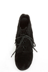 Privileged Nissa Black Lace-Up Fringe Wedge Booties