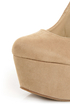Privileged Riio Taupe Closed Toe Heelless Platforms
