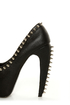 Privileged Rockstar Black Spiked Platform Pumps