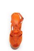 Privileged Sherman Orange Strappy Heelless Platforms