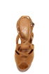 Privileged Sherman Tan Strappy Heelless Platforms