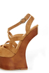 Privileged Sherman Tan Strappy Heelless Platforms