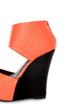 Privileged Solefoo Coral Cuffed Platform Wedges