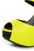 Privileged Solefoo Neon Yellow Cuffed Platform Wedges