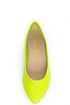 Privileged Vienna Neon Yellow Pointed Toe Flats