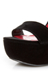 Qupid Brenner 06 Black Velvet Platform Heels