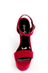 Qupid Brenner 06 Red Velvet Platform Heels
