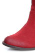Qupid Mariska 15 Red Oil Finish Suede Fringe Cowboy Boots
