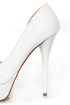 Qupid Neutral 249 Stone Ruched Peep Toe D'Orsay Pumps