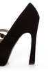Qupid Pageant 25 Black Velvet Platform Mary Jane Pumps