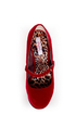 Qupid Pageant 25 Red Velvet Platform Mary Jane Pumps