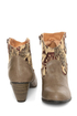 Qupid Priority 19 Taupe Tapestry Ankle Boots