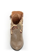 Qupid Priority 19 Taupe Tapestry Ankle Boots