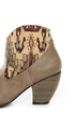 Qupid Priority 19 Taupe Tapestry Ankle Boots