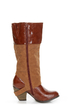 Qupid Priority 35 Camel Two-Tone Cowboy Boots