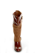 Qupid Priority 35 Camel Two-Tone Cowboy Boots