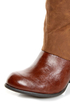Qupid Priority 35 Camel Two-Tone Cowboy Boots