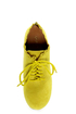 Qupid Puffin 34 Yellow Suede Lace-Up Ankle Booties