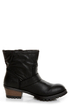Qupid Reactor 01 Black Belted Ankle Boots