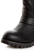 Qupid Reactor 01 Black Belted Ankle Boots