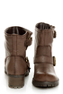 Qupid Reactor 01 Brown Belted Ankle Boots
