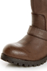 Qupid Reactor 01 Brown Belted Ankle Boots