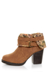 Qupid Rosdale 11 Camel Tapestry Convertible Boots