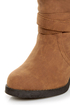 Qupid Rosdale 11 Camel Tapestry Convertible Boots