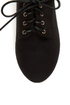 Qupid Salya 585 Black Suede Lace-Up Oxfords