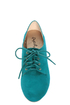 Qupid Salya 585 Teal Suede Lace-Up Oxfords