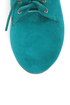Qupid Salya 585 Teal Suede Lace-Up Oxfords