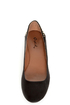 Qupid Savana 156 Black Suede Studded Ballet Flats