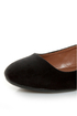 Qupid Savana 156 Black Suede Studded Ballet Flats