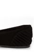 Qupid Site 05 Black Ruched Heel Pointed Flats