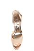Qupid Tatum 32 Nude Patent Metallic Platform Pumps