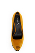 Qupid Tatum 44 Mustard Keyhole Peep Toe Platform Pumps