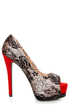 Qupid Tatum 47 Blush Satin and Lace Platform Pumps