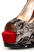Qupid Tatum 47 Blush Satin and Lace Platform Pumps