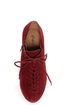 Qupid Theron 03 Garnet Suede Lace-Up Ankle Booties