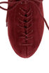 Qupid Theron 03 Garnet Suede Lace-Up Ankle Booties