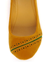 Qupid Thesis 173 Mustard Angora Perforated Ballet Flats