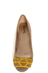 Qupid Thesis 193 Taupe Nubuck Two Tone Toe Band Ballet Flats