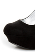 Qupid Worthy 01X Black Suede Platform Wedges