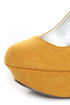 Qupid Worthy 01X Mustard Yellow Suede Platform Wedges