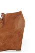 Qupid Worthy 27 Rust Oil Finish Lace-Up Oxford Wedges
