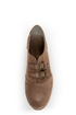 Restricted Brooke Taupe Suede Belted Oxford Flats