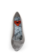 Rocket Dog Chamay Grey Watered Silk Pointed Flats
