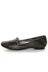 Restricted Gloria Black Laser Cut Smoking Slipper Flats
