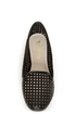 Restricted Gloria Black Laser Cut Smoking Slipper Flats