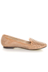 Restricted Gloria Blush Laser Cut Smoking Slipper Flats